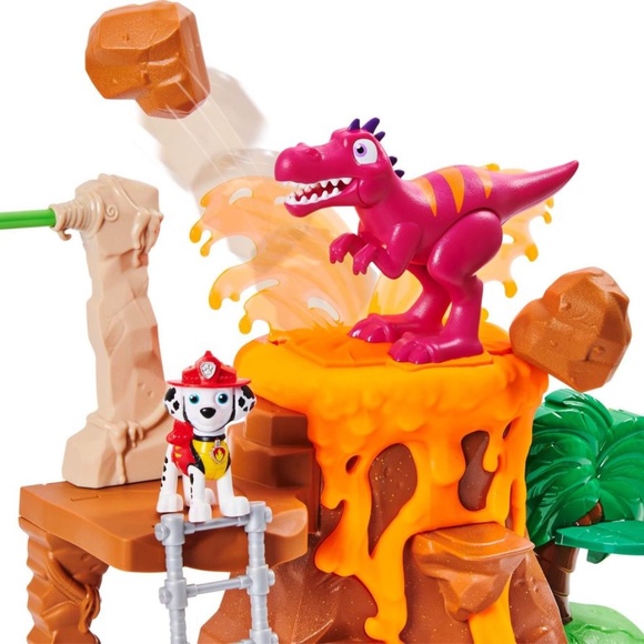 BRAND NEW paw patrol Dino rescue volcano playset with zipline - Picture 3 of 6